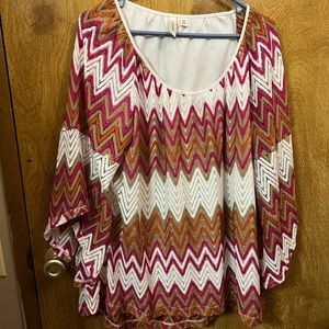 2X Peasant top blouse